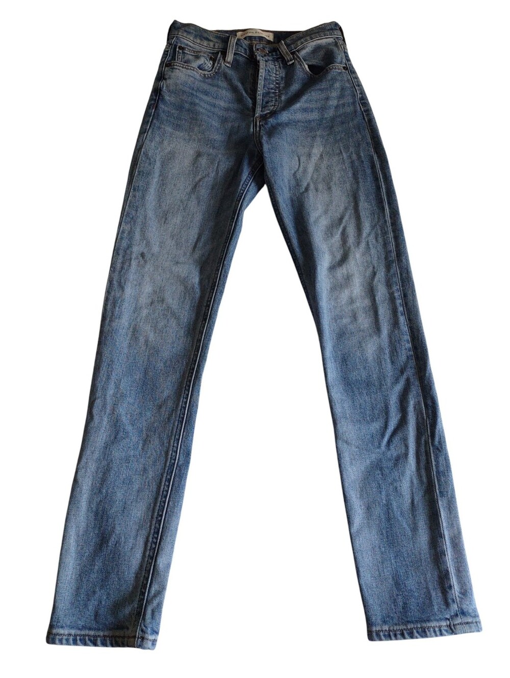 Denim Forum 24 The Yoko High Rise Slim Button Fly Jeans